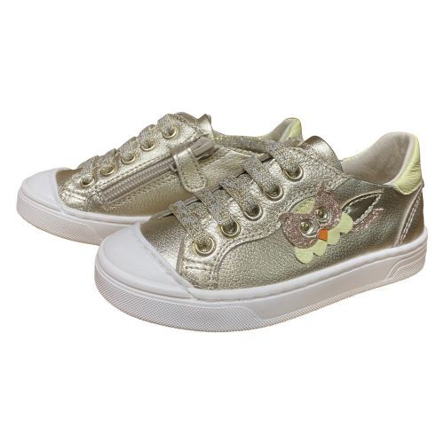 Bana&Co meisjes schoen platina met uiltje | kinderschoenen maluma