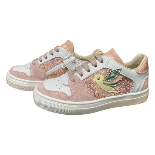 Bana&Co meisjes sneaker nude | veter & rits