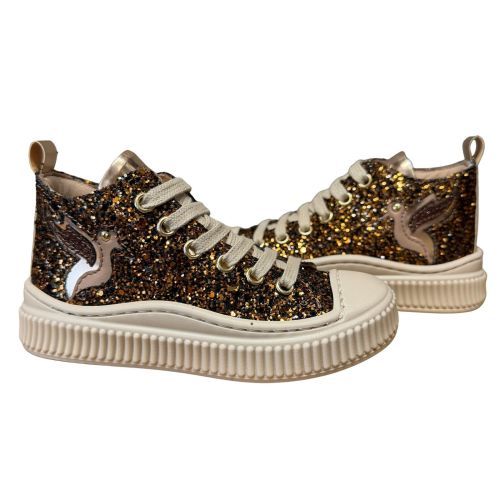 Bana&Co Baskettertjes Sneakers cognac meisjes