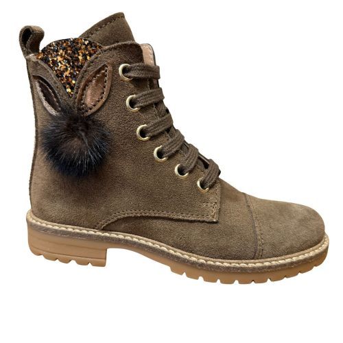 Bana&Co Veterlaarsje met rits bruin meisjes