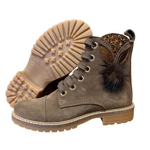 Bana&Co Veterlaarsje met rits bruin meisjes