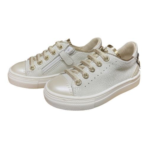 Banaline meisjes sneaker off-white champagne – feestelijk & elegant