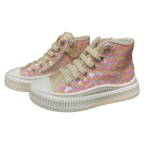 Beberlis meisjessneaker met pailletten & rits | Maluma kinderschoenen