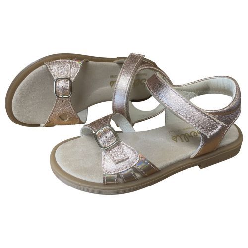Beberlis open sandaal nude met velcro & gesp | kinderschoenen Maluma