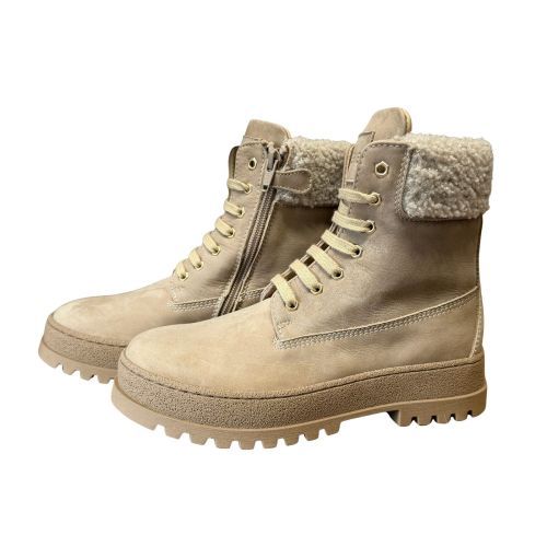 Cherie beige meisjes bottine met teddy | Maluma