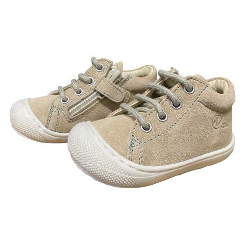 Naturino Cocoon eerste stap veterschoen taupe | Kinderschoenen Maluma