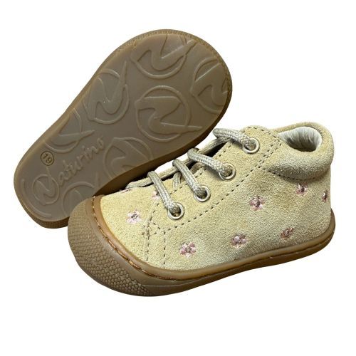 Naturino Babyschoentjes Cocoon  Beige Bloempjes meisjes