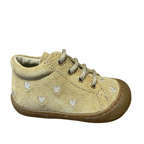 Naturino Babyschoentjes Cocoon  Beige Hartjes meisjes