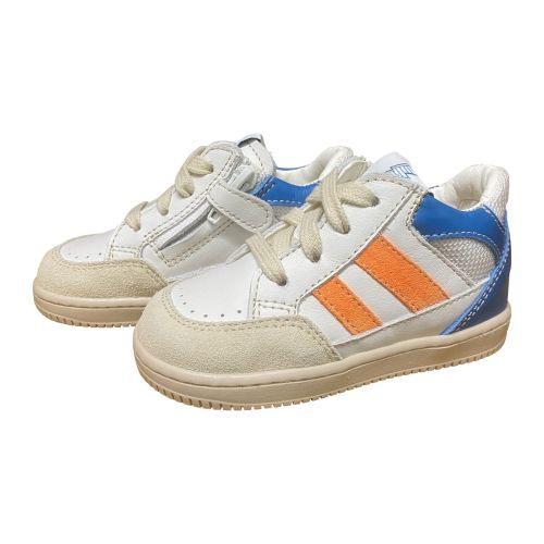 Ocra sportieve basketter off white met kleuraccenten | Kinderschoenen Maluma