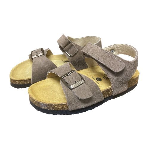 Plakton jongenssandaal taupe crosta met kurkvoetbed | kinderschoenen Maluma
