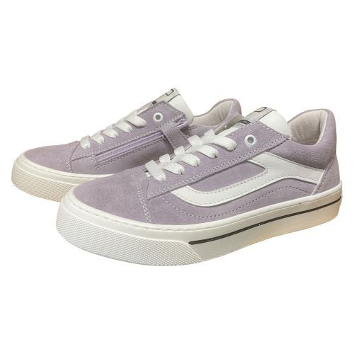 Poldino meisjessneaker violet met veter & rits | kinderschoenen Maluma