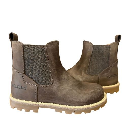 Poldino Chelsea Laarsje  bruin Unisex