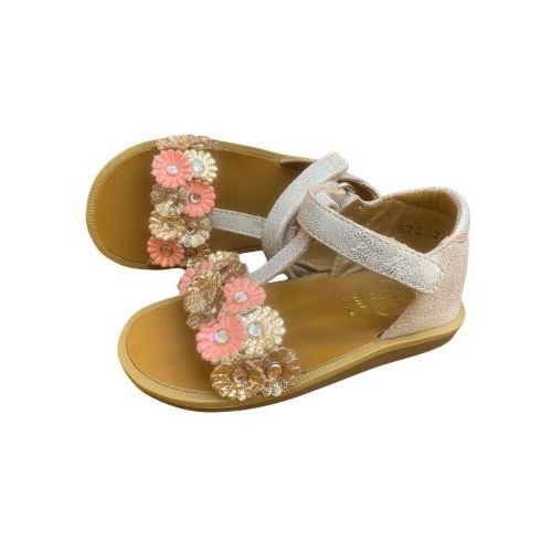 Pom d’Api meisjes sandaal met bloemen | kinderschoenen maluma