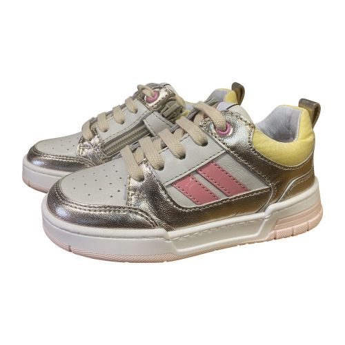 Romagnoli meisjessneakers veter rits nude | Kinderschoenen Maluma