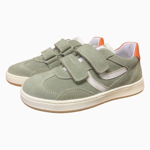 Romagnoli jongens sneaker velcro kaki | Kinderschoenen Maluma