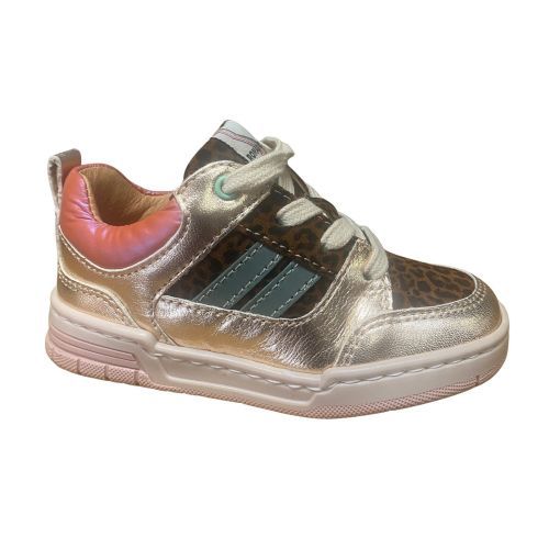 Romagnoli sneaker roségoud met luipaardprint | Maluma