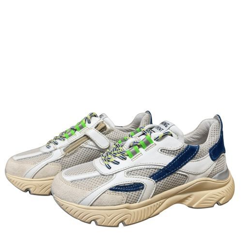 Romagnoli sneaker wit/blauw off white jongens
