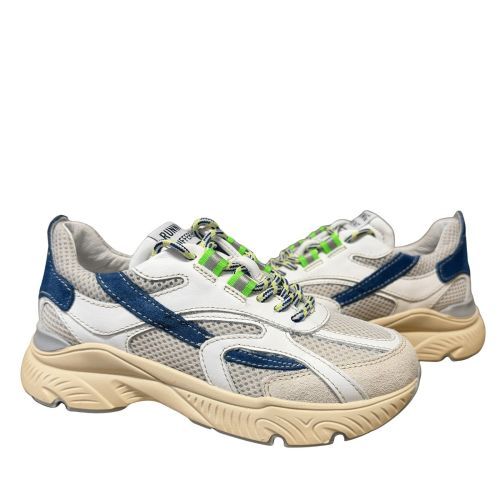 Romagnoli sneaker wit/blauw off white jongens
