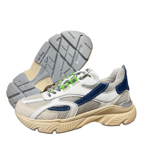 Romagnoli sneaker wit/blauw off white jongens