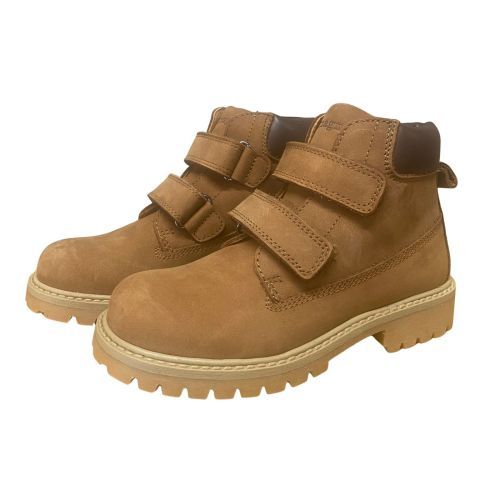 Romagnoli Cognac Nubuck Bottine met Klittenband | Kinderschoenen Maluma