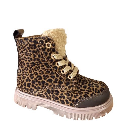 Romagnoli Veterbottinetjes met rits leopard meisjes