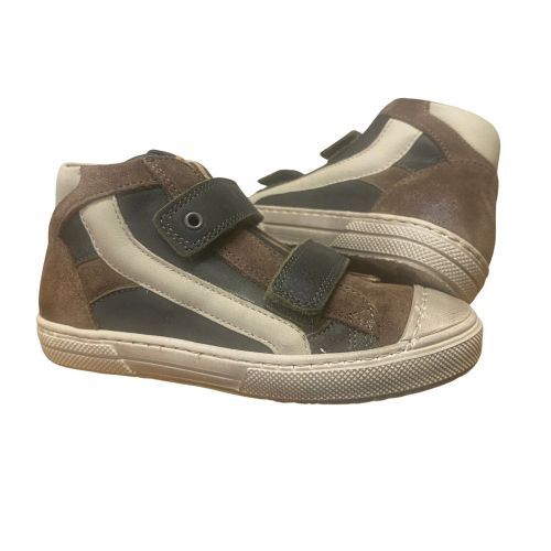 Stones and Bones Kaki Bruine Sneaker met Klittenband | Kinderschoenen Maluma
