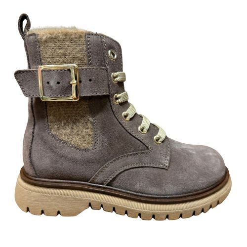 Zecchino d'oro Bottientjes Veterlaarsje taupe meisjes