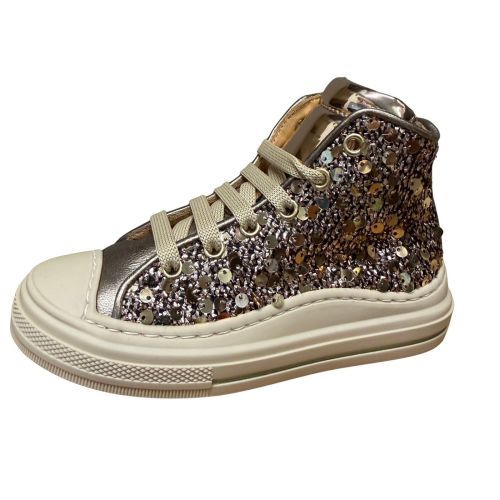 Zecchino d'oro Sneaker Basketter  brons meisjes