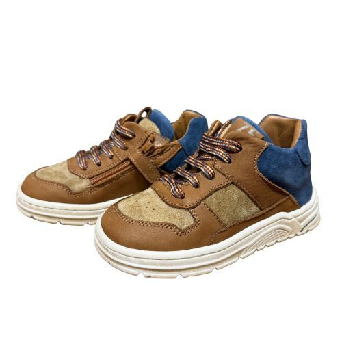 Zedo Sneakertje Runner  bruin jongens